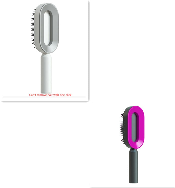 Self-Cleaning Hair Brush – Anti-Static and Scalp-Friendly Design