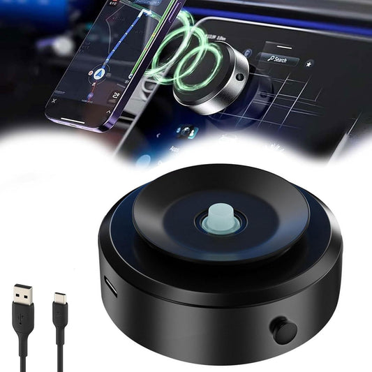 Magnetic Car Phone Holder – 360° Rotation and Vacuum Grip