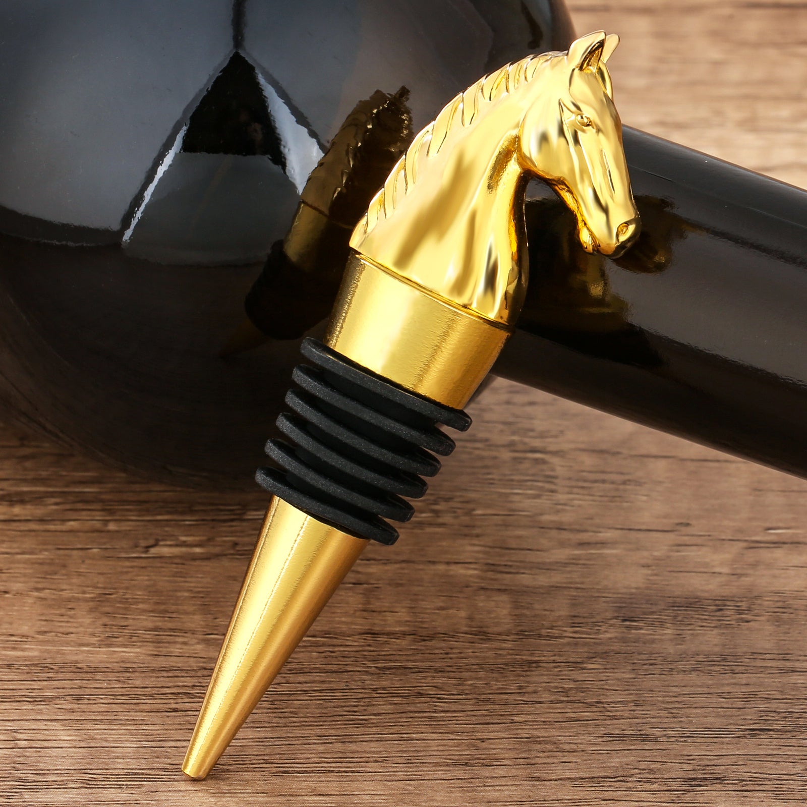 Horse Head Wine Stopper – Elegant Gift for Wine Lovers