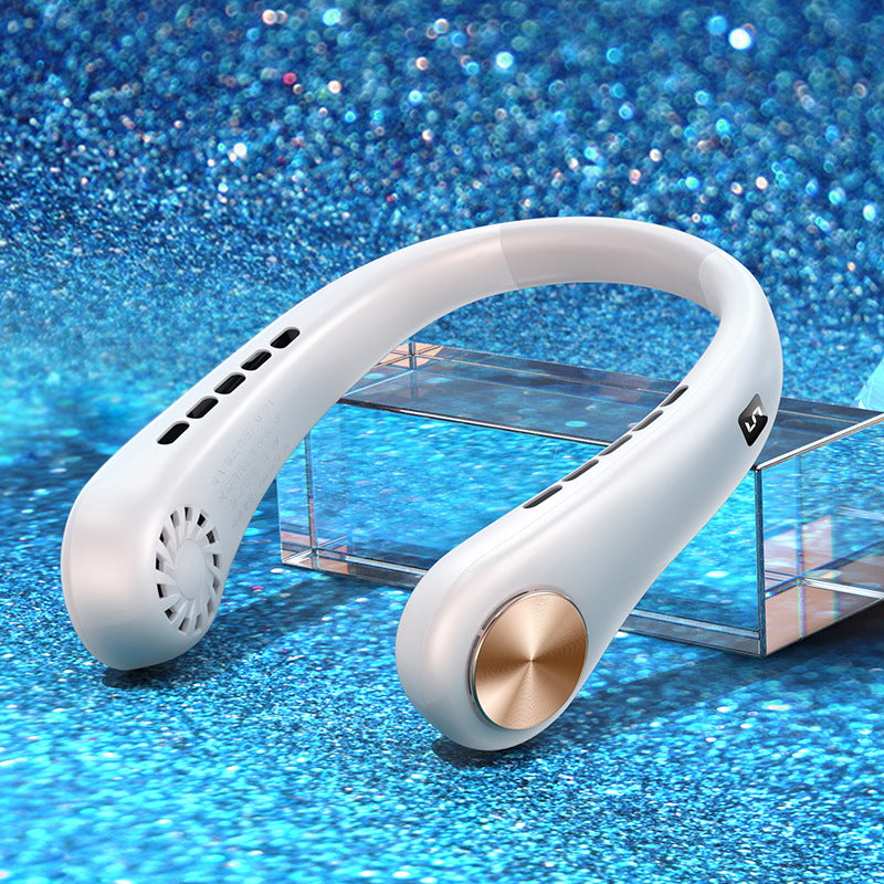 Bladeless Neck Fan – Hands-Free and Rechargeable Cooling