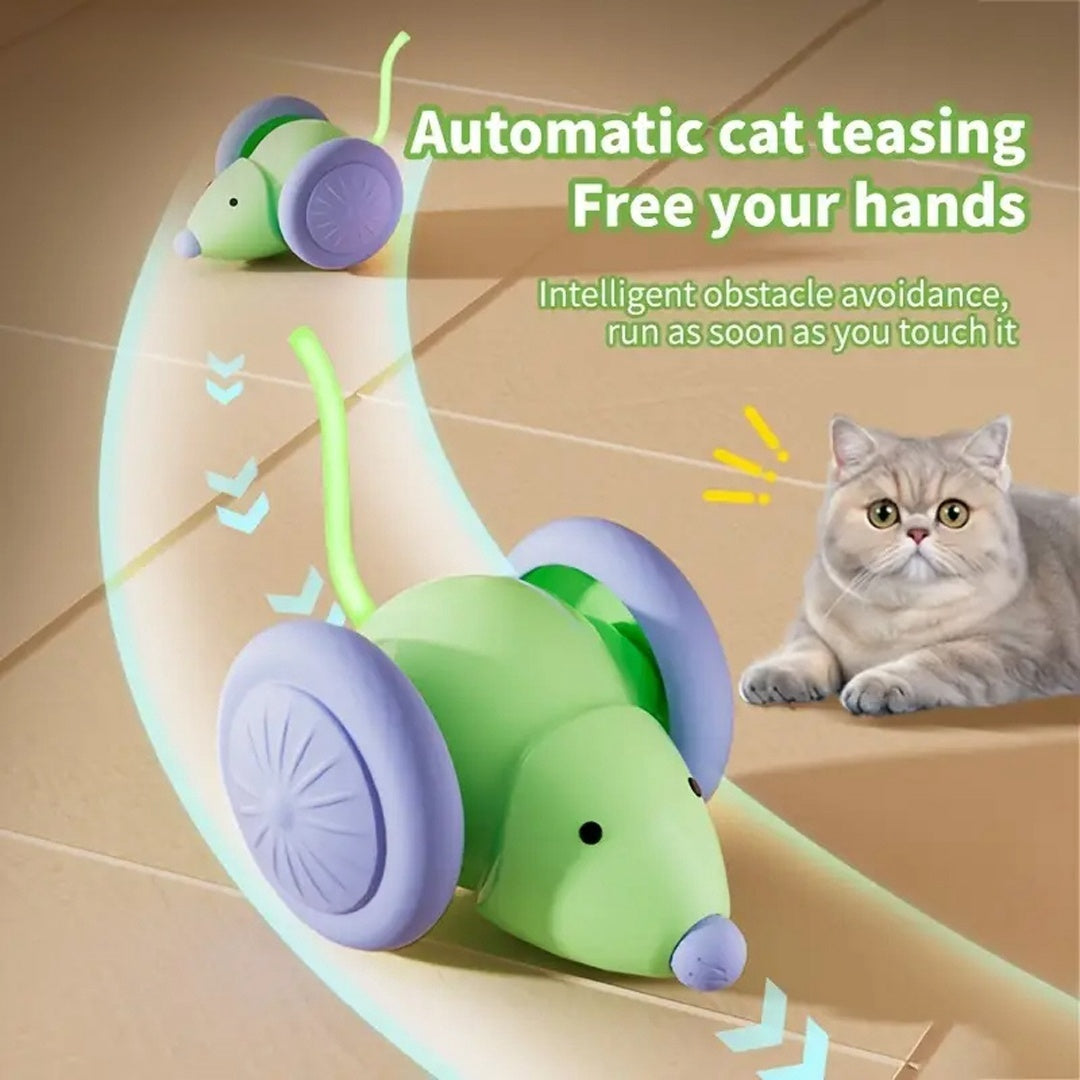 Smart Cat Toy Mouse – Interactive and Obstacle-Avoiding Fun